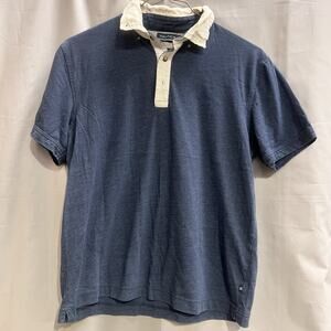 blue Nautica short-sleeve polo shirt Size M Y2K Vintage BR2248
